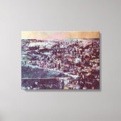 Panoramische pracht van Jeruzalem Canvas Afdruk (Voorkant)