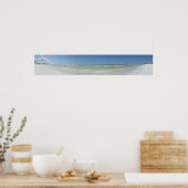 Panoramische strand foto poster (Keuken)