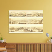 Panoramische Uitzichten Canvas Afdruk (Insitu (Woonkamer))