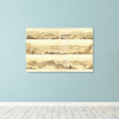 Panoramische Uitzichten Canvas Afdruk (Insitu (Houten vloer))