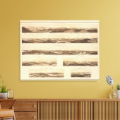 Panoramische Uitzichten van de onderlegger Canvas Afdruk (Insitu (Woonkamer))