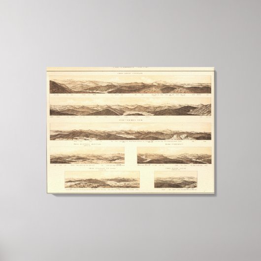 Panoramische Uitzichten van de onderlegger Canvas Afdruk (Voorkant)