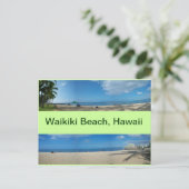 Panoramische Uitzichten van Waikiki Beach Hawaii Briefkaart (Staand voorkant)