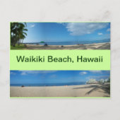 Panoramische Uitzichten van Waikiki Beach Hawaii Briefkaart (Voorkant)