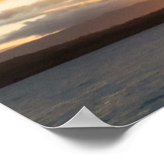 Panoramische zonnebank poster (Hoek)