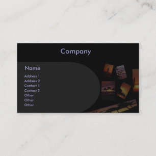 Panoramische zonneprofielkaart visitekaartje