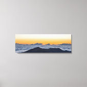 Panoramische zonsopgang bij Haleakala op gewikkeld Canvas Afdruk (Voorkant)