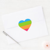 Panoromantic Pride Flag Hart Sticker (Envelop)
