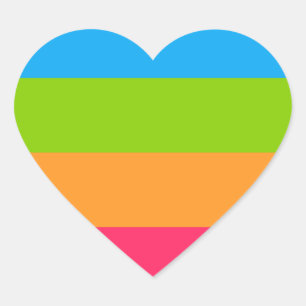 Panoromantic Pride Flag Hart Sticker