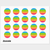 Panoromantic Pride Flag Ronde Sticker (Vel)