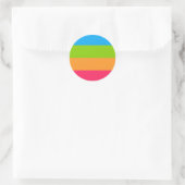 Panoromantic Pride Flag Ronde Sticker (Tas)