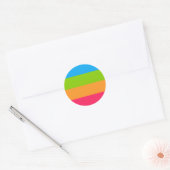 Panoromantic Pride Flag Ronde Sticker (Envelop)