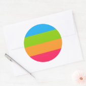 Panoromantic Pride Flag Ronde Sticker (Envelop)