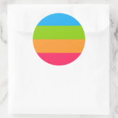Panoromantic Pride Flag Ronde Sticker (Tas)