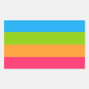 Panoromantic Pride Rechthoekige Sticker