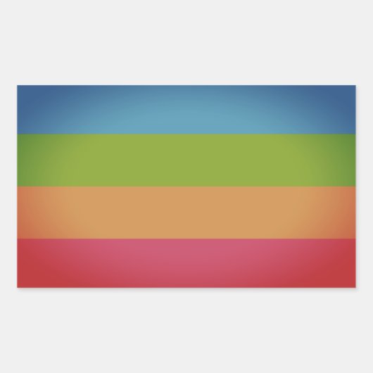 Panoromantic Pride Rechthoekige Sticker (Voorkant)