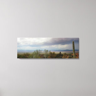 Panoromic of Arizona Monsoon Landschap Canvas Afdruk