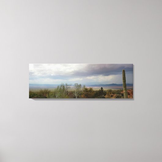 Panoromic of Arizona Monsoon Landschap Canvas Afdruk (Voorkant)