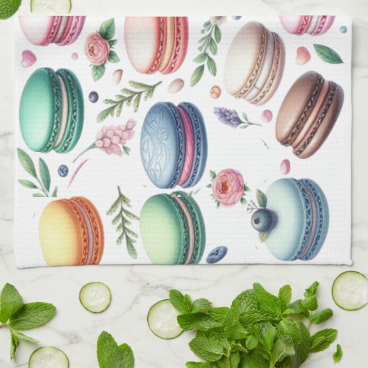Paños de Cocina Sweet Macarons Theedoek (Gevouwen)
