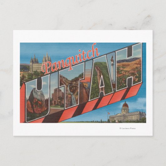 Panquitch, Utah - Grote Letter-scènes Briefkaart (Voorkant)