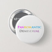 Panromantisch demisexueel ronde button 5,7 cm (Voorkant /achterkant)