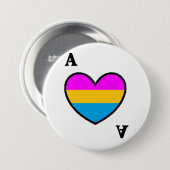 Panromantische Asexual Ace-Button Ronde Button 7,6 Cm (Voorkant /achterkant)