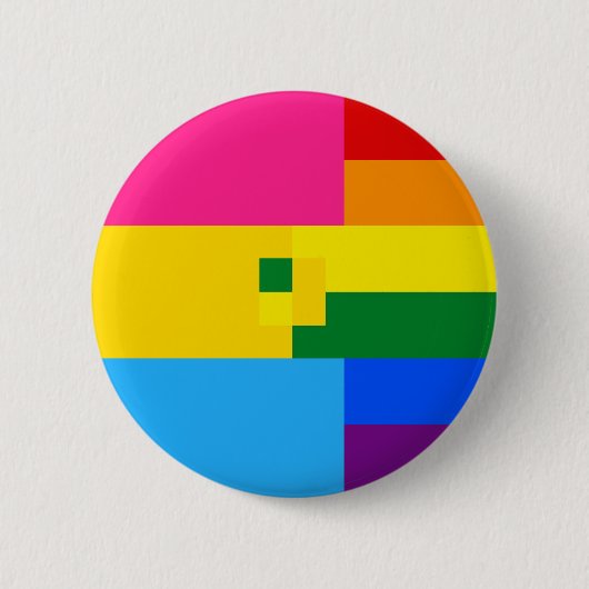 Panromantische Homosexual Pin Ronde Button 5,7 Cm (Voorkant)