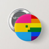 Panromantische Homosexual Pin Ronde Button 5,7 Cm (Voorkant /achterkant)
