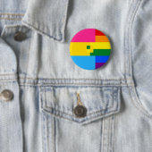 Panromantische Homosexual Pin Ronde Button 5,7 Cm (In situ)