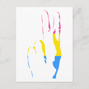 pans pride - vredesteken briefkaart