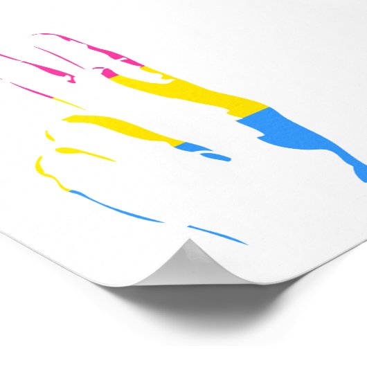 pans pride - vredesteken poster (Hoek)