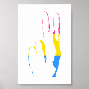 pans pride - vredesteken poster