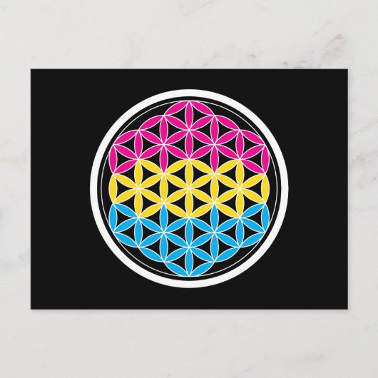 panSacred geometrie Briefkaart (Voorkant)