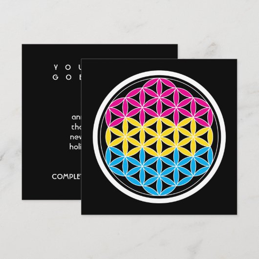 panSacred geometrie Kaart (Voorkant / Achterkant)