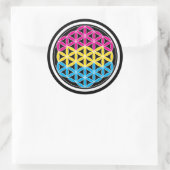 panSacred geometrie Ronde Sticker (Tas)