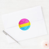 Panseksueel hart Stickers (Envelop)