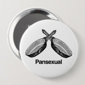 Panseksueel - ronde button 4,0 cm (Voorkant /achterkant)