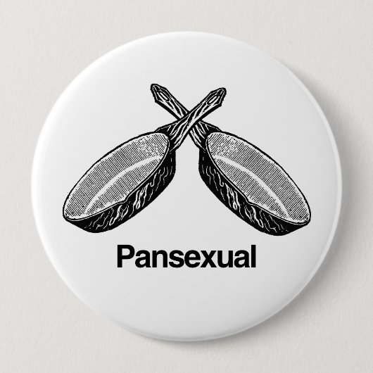 Panseksueel - ronde button 4,0 cm (Voorkant)