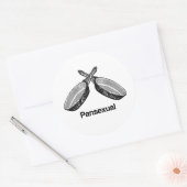 Panseksueel Ronde Sticker (Envelop)