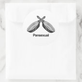 Panseksueel Ronde Sticker (Tas)