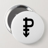 Panseksueel symbool ronde button 4,0 cm (Voorkant /achterkant)