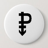 Panseksueel symbool ronde button 4,0 cm (Voorkant)