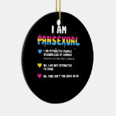 Panseksuele definitie - Funny Gay Pride LGBT Keramisch Ornament (Rechts)