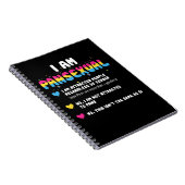 Panseksuele definitie - Funny Gay Pride LGBT Notitieboek (Rechterzijde)
