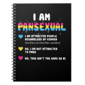 Panseksuele definitie - Funny Gay Pride LGBT Notitieboek (Voorkant)