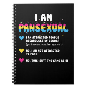 Panseksuele definitie - Funny Gay Pride LGBT Notitieboek
