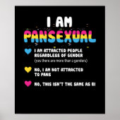 Panseksuele definitie - Funny Gay Pride LGBT Poster (Voorkant)
