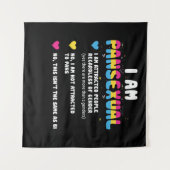 Panseksuele definitie - Funny Gay Pride LGBT Wandkleed (Voorkant (horizontaal))