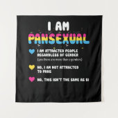 Panseksuele definitie - Funny Gay Pride LGBT Wandkleed (Voorkant)