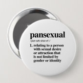 Panseksuele definitie - gedefinieerde LGBTQ-termen Ronde Button 4,0 Cm (Voorkant /achterkant)